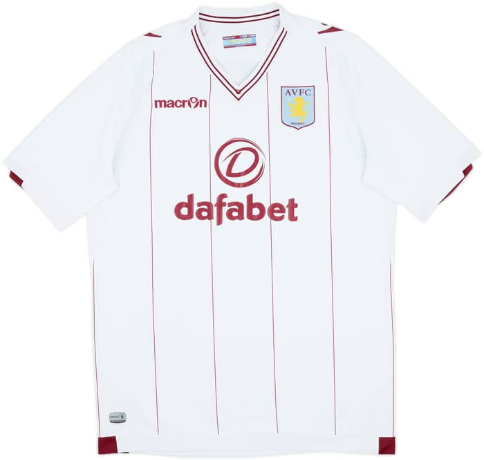 2014-15 Aston Villa Away Shirt Grealish #40 - 9/10 - (XL)
