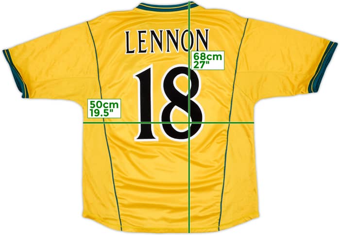 2000-02 Celtic Away Shirt Lennon #18 - 6/10 - (XL)
