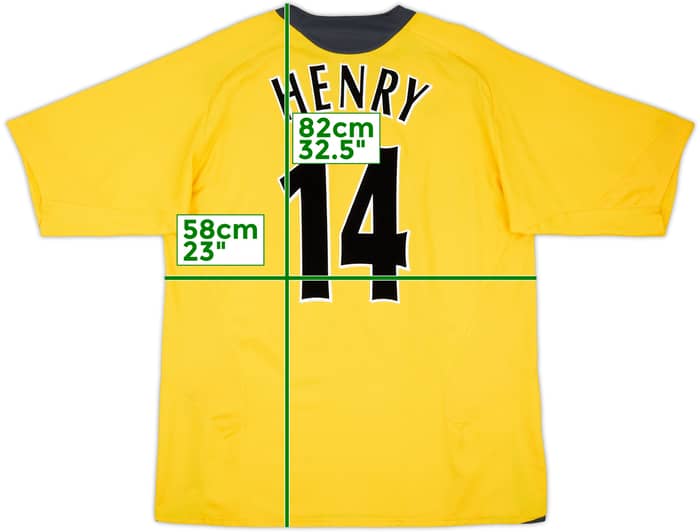 2005-06 Arsenal Away Shirt Henry #14 - 7/10 - (XL)