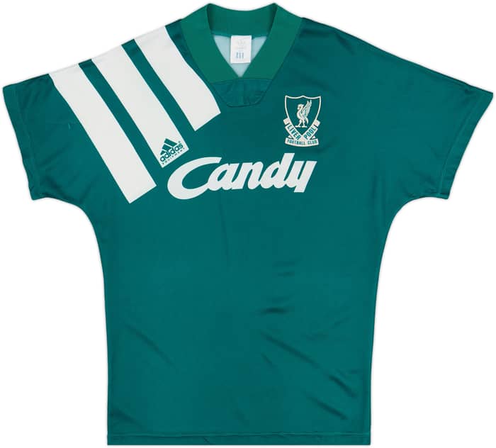 1991-92 Liverpool Away Shirt - 7/10 - (L.Boys)