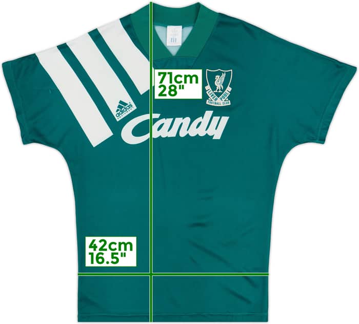 1991-92 Liverpool Away Shirt - 7/10 - (L.Boys)