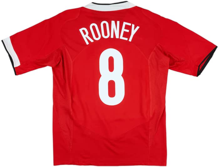 2004-06 Manchester United Home Shirt Rooney #8 - 7/10 - (M)