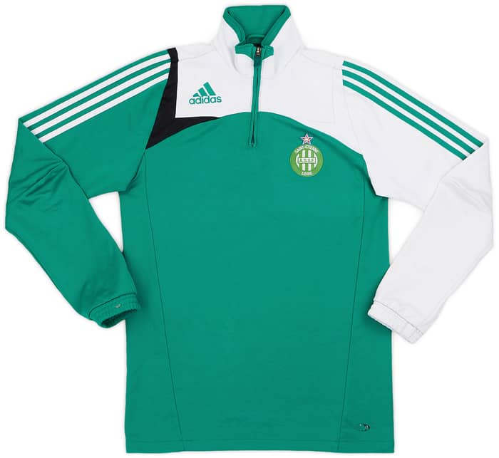 2007-08 Saint Etienne adidas 1/4 Zip Track Jacket - 7/10 - (S)