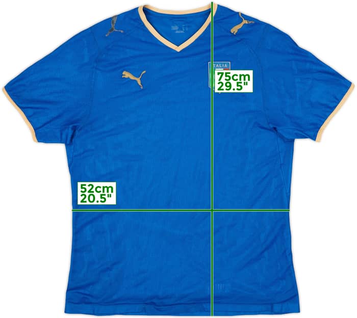 2007-08 Italy Home Shirt - 3/10 - (L)