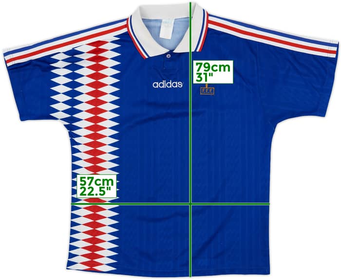 1994-96 France Home Shirt - 8/10 - (L/XL)