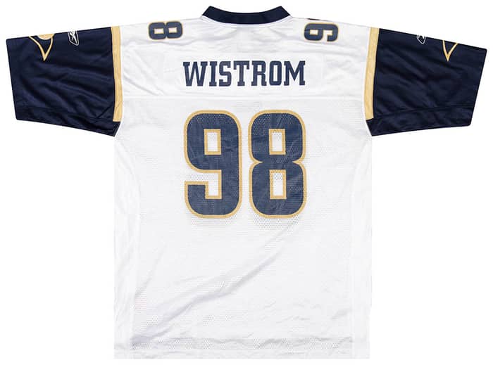 2002-03 St. Louis Rams Wistrom #98 Reebok On Field Jersey (Away) XL