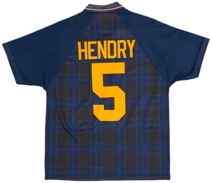 1994-96 Scotland Home Shirt Hendry #5 - 7/10 - (L)