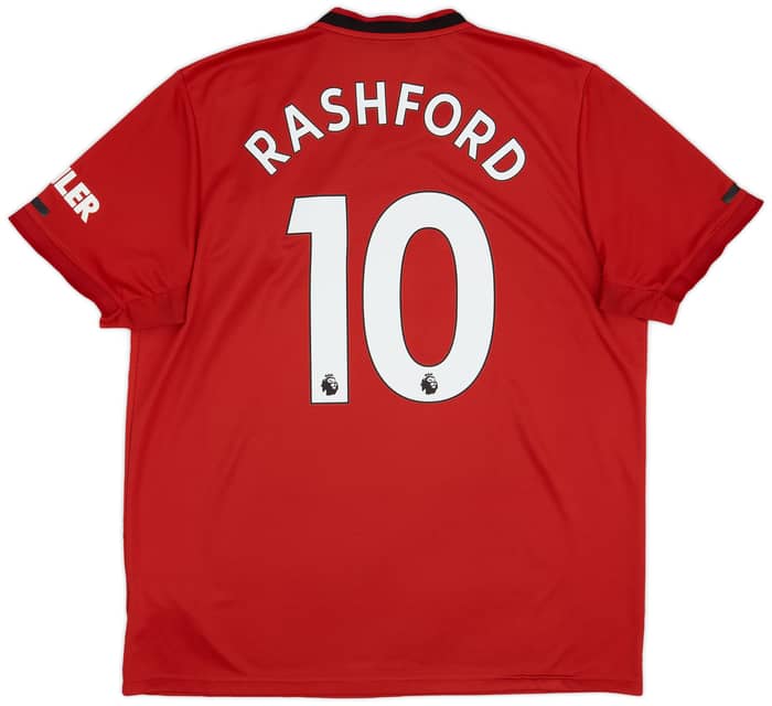 2019-20 Manchester United Home Shirt Rashford #10 - 5/10 - (XL)