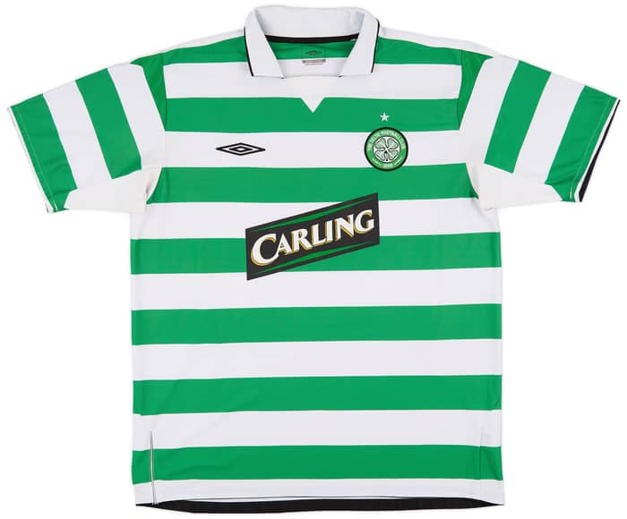 2004-05 Celtic Home Shirt Lennon #18 - 9/10 - (L)
