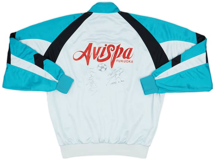 1996-98 Avispa Fukuoka Mizuno Player Issue Signed Track Jacket - 6/10 - (XL)