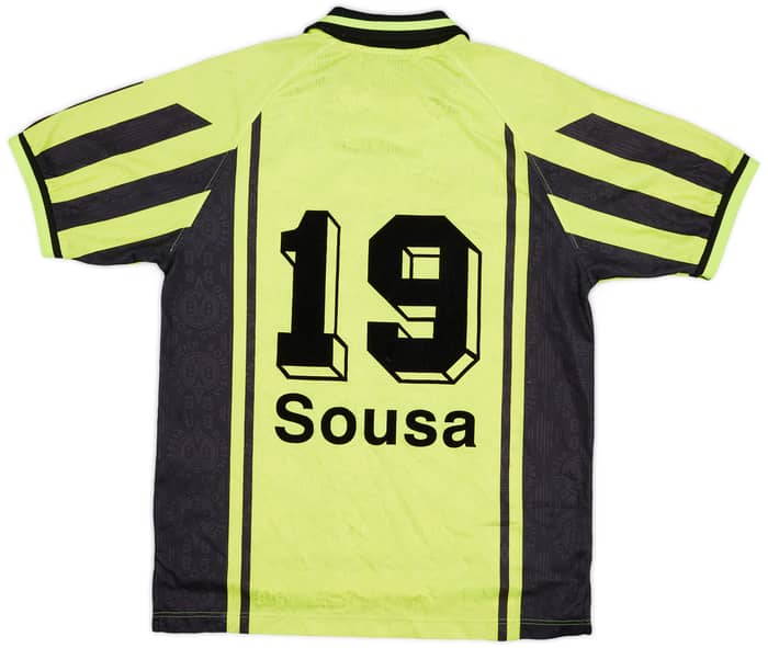 1996-97 Borussia Dortmund Home Shirt Sousa #19 - 7/10 - (XL.Boys)