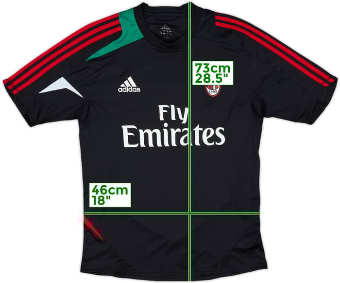 2012-13 AC Milan adidas Training Shirt - 8/10 - (M/L)