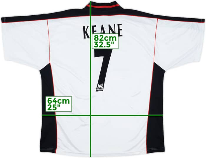 1999-00 Coventry Away Shirt Keane #7 - 8/10 - (XXL)