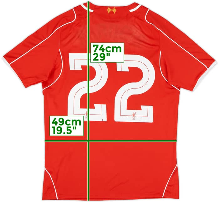 2014-15 Liverpool Home Shirt Francis #22 - 3/10 - (M)
