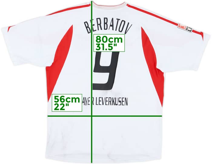 2003-05 Bayer Leverkusen Away Shirt Berbatov #9 - 3/10 - (L)