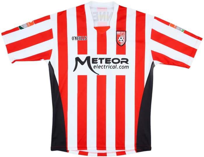 2008-09 Derry City Match Issue Home Shirt Dennehy #11