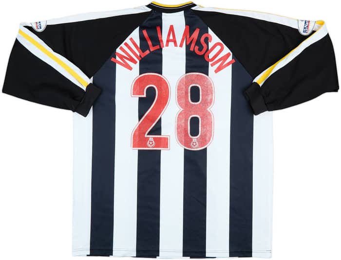2003-04 Torquay United Match Issue Away L/S Shirt Williamson #28