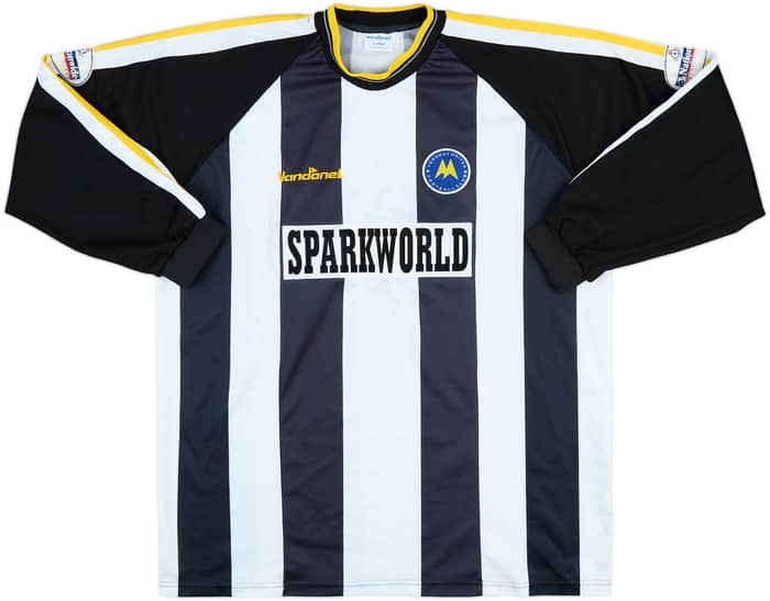 2003-04 Torquay United Match Issue Away L/S Shirt Williamson #28