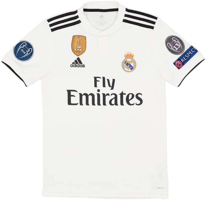 2018-19 Real Madrid Home Shirt - 8/10 - (XS)