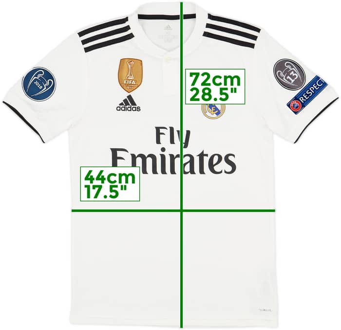 2018-19 Real Madrid Home Shirt - 8/10 - (XS)