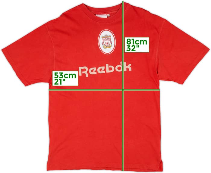 1998-99 Liverpool Reebok Cotton Tee - 5/10 - (L)