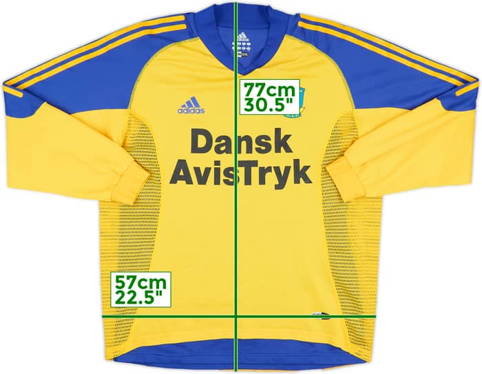2002-04 Brondby Match Issue Home L/S Shirt #7