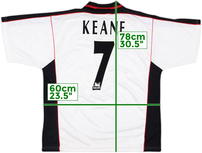 1999-00 Coventry Away Shirt Keane #7 - 8/10 - (L)