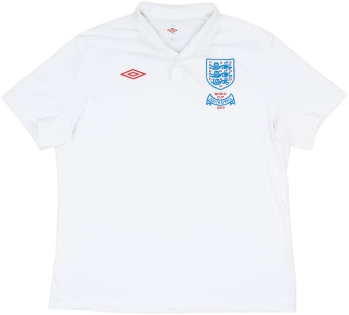 2009-10 England 'South Africa' Home Shirt Rooney #10 - 8/10 - (XXL)