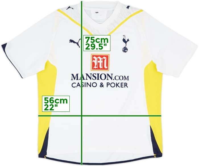 2009-10 Tottenham Home Shirt Defoe #18 - 8/10 - (XL)