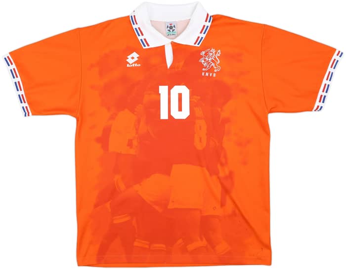 1996 Netherlands Home Shirt Bergkamp #10 - 7/10 - (XL)