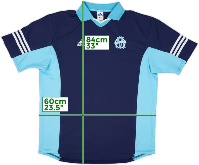 2001-02 Olympique Marseille adidas Training Shirt - 9/10 - (XL)