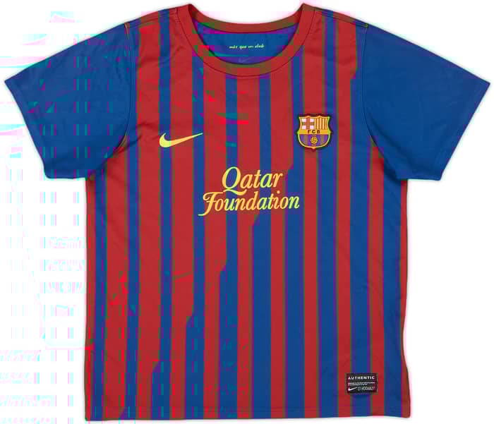 2011-12 Barcelona Home Shirt - 8/10 - (6-7 Years)