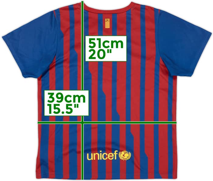 2011-12 Barcelona Home Shirt - 8/10 - (6-7 Years)