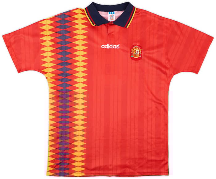 1994-96 Spain Home Shirt #6 - 8/10 - (L)