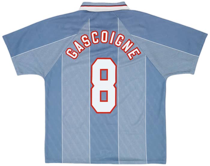1996-97 England Away Shirt Gascoigne #8 - 5/10 - (XL)