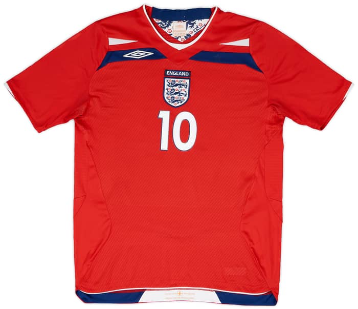 2008-10 England Away Shirt Rooney #10 - 7/10 - (M)