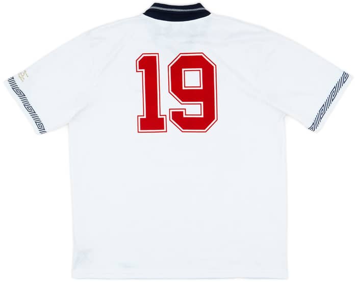 2010s '1990 England Re-Issue' Home Shirt #19 - 8/10 - (XXL)