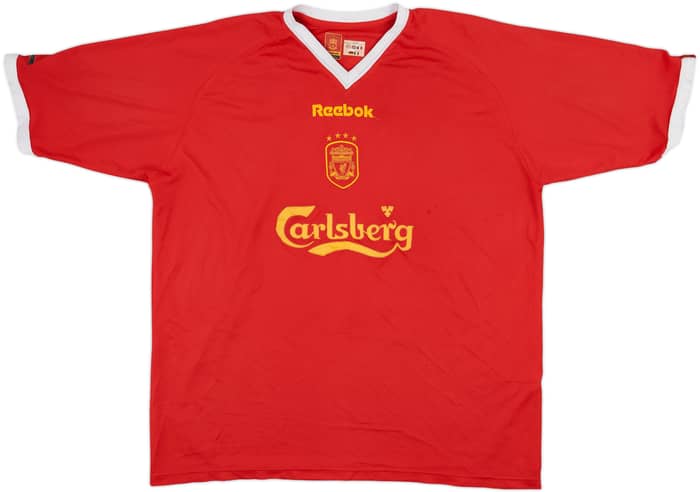 2001-03 Liverpool CL Shirt Gerrard #17 - 6/10 - (XL)