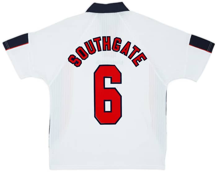 1997-99 England Home Shirt Southgate #6 - 9/10 - (M)