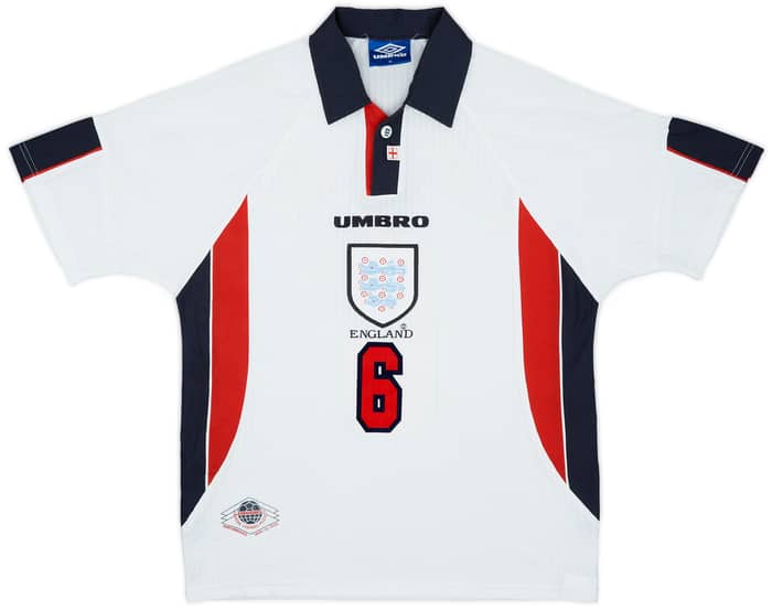 1997-99 England Home Shirt Southgate #6 - 9/10 - (M)