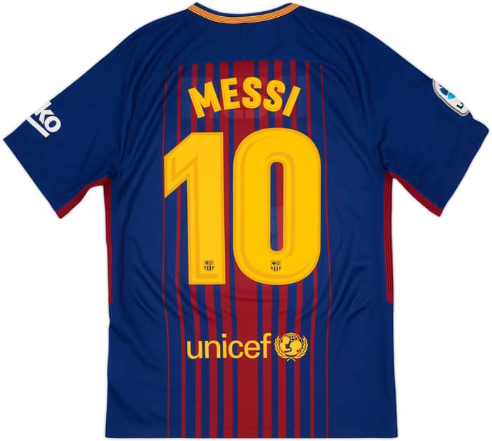 2017-18 Barcelona Home Shirt Messi #10 - 5/10 - (S)