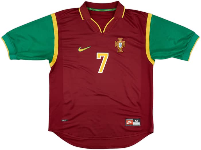 1999-00 Portugal Home Shirt Figo #7 - 7/10 - (M)