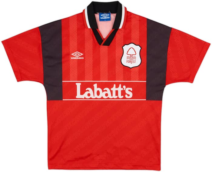 1994-96 Nottingham Forest Home Shirt Pearce #3 - 8/10 - (M)