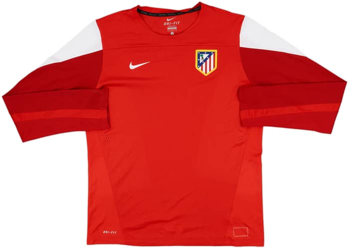 2013-14 Atletico Madrid Nike Player Issue Training L/S Shirt - 8/10 - (L)