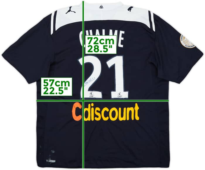 2009-10 Bordeaux Signed Home Shirt Chalme #21 - 4/10 - (XL)