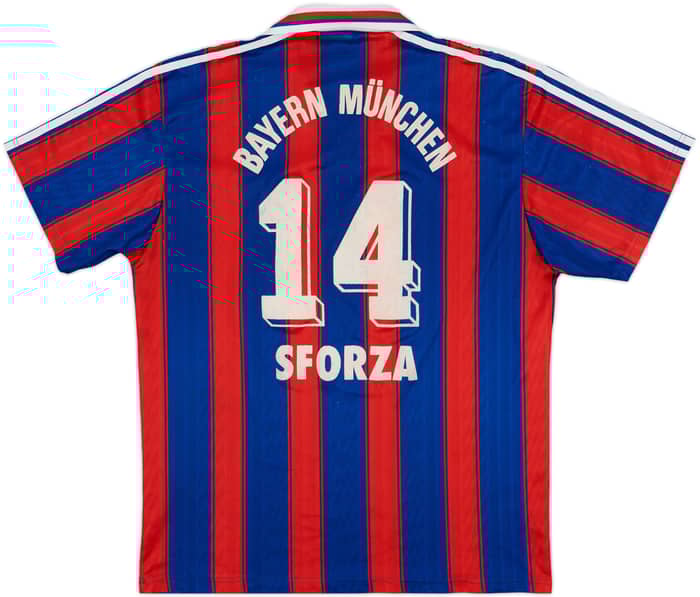 1995-97 Bayern Munich Home Shirt Sforza #14 - 7/10 - (L)