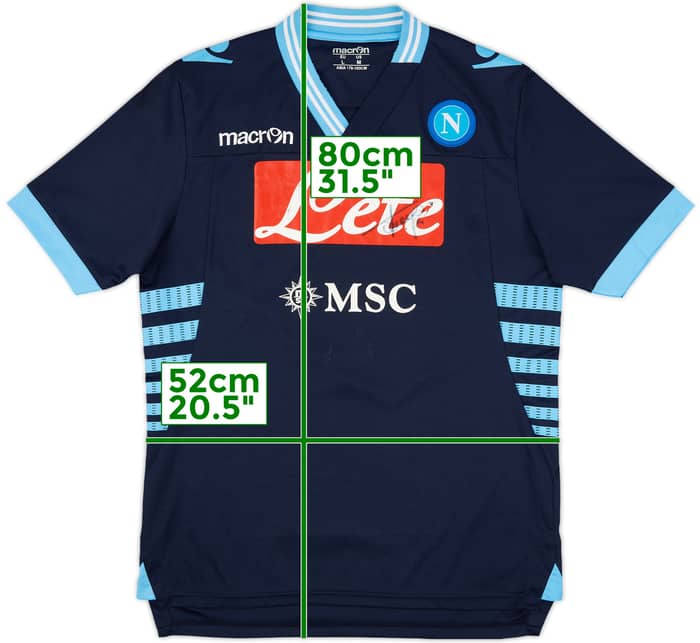 2012-13 Napoli Signed Away Shirt - 5/10 - (L)