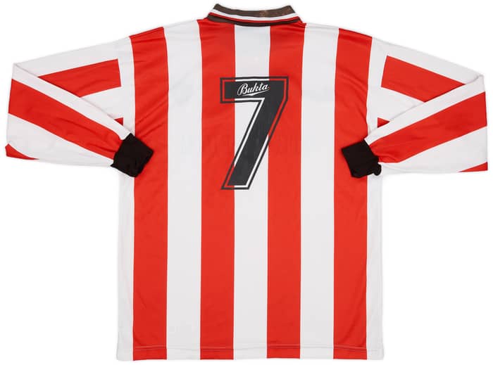 1991-92 Derry City Match Issue Home L/S Shirt #7