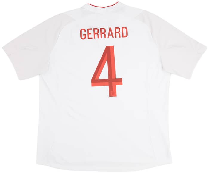 2012-13 England Home Shirt Gerrard #4 - 7/10 - (3XL)