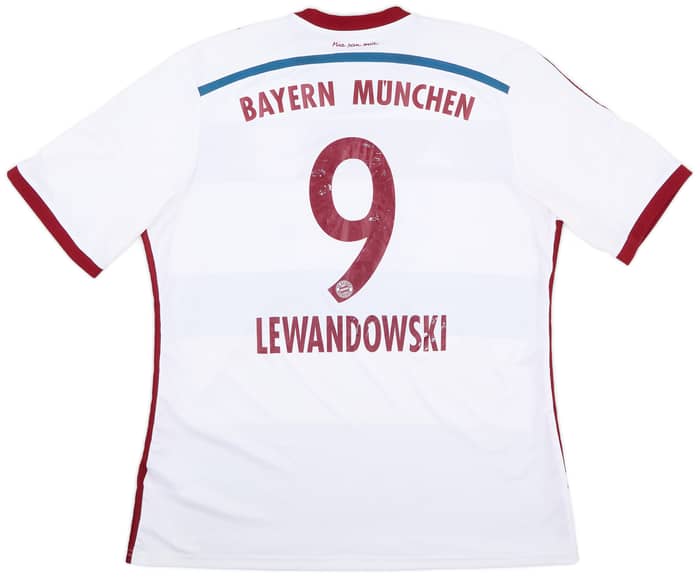 2014-15 Bayern Munich Away Shirt Lewandowski #9 - 5/10 - (XL)